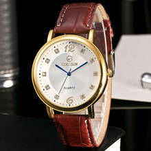 2017 Mens Watches Business Luxury crystal  Quartz Sports Wristwatch Leather Strap Male Clock watch relogio masculino K2 2024 - buy cheap