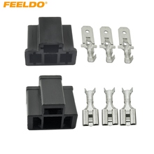 FEELDO 30Sets Car Motorcycle H4/HB2/9003 Waterproof DIY Male/Female Quick Adapter Connector Terminals Plug Kit 2024 - buy cheap