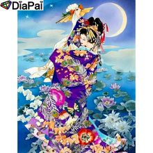 DIAPAI 100% Full Square/Round Drill 5D DIY Diamond Painting "Japanese woman" Diamond Embroidery Cross Stitch 3D Decor A19509 2024 - buy cheap