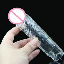 Extender Reusable Penis Sleeve Delay Penis For Men Penis Extension Condoms Sex Products dick Cock Rings 2024 - buy cheap
