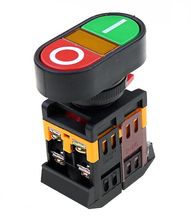 APBB22N-Interruptor de botón momentáneo, pulsador de encendido/apagado de luz amarilla LED de 220V CA, 22mm, 1 NO NC 2024 - compra barato