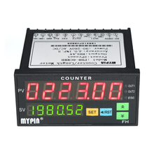 Multi-functional Counter Dual LED Display Digital Counter 90~265V AC/DC Length Meter with 2 Relay Output and Pulse PNP NPN 2024 - buy cheap