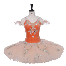 Балетные платья для сцены, балетные костюмы, профессиональные балетные пачки, платье персикового цвета, феи, вариации, оранжевый цвет 2024 - купить недорого