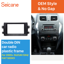 Seicane Black 2Din Car Radio Fascia for 2007-2013 Suzuki SX4 for 2005+ Fiat Sedici Stereo Player Panel Face Plate Install Frame 2024 - buy cheap