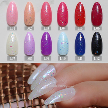 24pcs pink glitter stiletto nails Hologram black medium Nude fake nails Beige Flash film nature False nails Full Nail blue 2024 - buy cheap