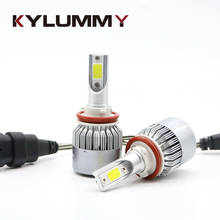 KYLUMMY Car LED Headlight Bulbs H1 H3 H4 H7 H8/H9/H11 HB3/9005 HB4/9006 9007 H27 COB LED Lamp Automobile Front Fog Lights DRL K1 2024 - buy cheap