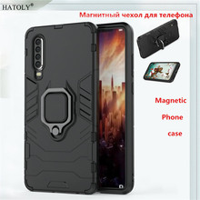 Funda Huawei P30, Funda trasera Huawei P30 de TPU + PC, Funda magnética para teléfono, Funda con anillo para el dedo Huawei P30, Funda 2024 - compra barato