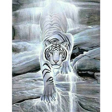 5d diamante bordado animal tigre pintura diamante completo ponto cruz de cristal quadrado diamante arte decorativa diy mosaico enigma 2024 - compre barato