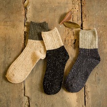 Winter Women Retro Knee Socks Japanese Kawaii Woolen Tube Socks Cute Colorful Cotton Sock 2024 - buy cheap