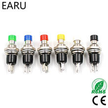 10Pcs Mini Micro DIY 7mm Thread 2 Pins Momentary Push Button Switch Red Black White Blue Yellow Green Lockless Self-rest ON/OFF 2024 - buy cheap