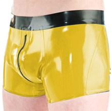 Latex 100% Pure Natural Rubber Underwear Boxer Shorts Briefs Colored Handmade Zipper Men Short Pants Size 2019 New Style XXS-XXL 2024 - buy cheap