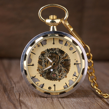 5 шт./лот изысканные бронзовые Механические карманные часы в стиле стимпанк мужские и женские карманные часы с бронзовыми украшениями 2024 - купить недорого