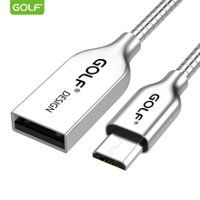 GOLF Zinc Alloy Micro USB Cable Fast USB Charging Data Cable for Huawei Samsung LG Tablet Android Mobile Phone USB Charger Cable 2024 - buy cheap