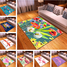 3D print Flamingo love carpet living room carpet bedroom large rugs parlor kitchen floor room mat green baby room colorful rug 2024 - buy cheap