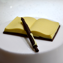 Molde de silicone em 3d para decoração de bolo, formas para caneta e livro, para sabonete artesanal, chocolate, doces 2024 - compre barato