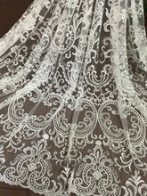 Nigerian Fabrics High Quality Tulle African Laces Fabric with beads Jolin-81136 Embroidered tulle fabric 2024 - buy cheap