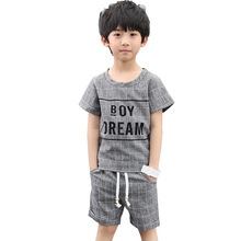 Conjuntos de ropa escolar para niños, Tops y pantalones de verano, traje deportivo informal para niños de 5 a 15 años, BC641 2024 - compra barato