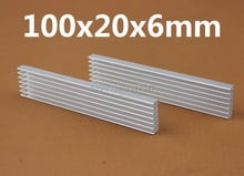 Disipador térmico de aluminio para LED, lote de 100x20x6mm, 1 ud. 2024 - compra barato