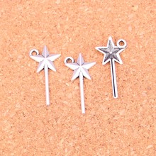 150Pcs Antique Silver Plated magic wand Charms Diy Handmade Jewelry Findings Accessories 25*13mm 2024 - buy cheap