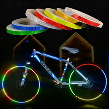 Cinta adhesiva fluorescente reflectante para bicicleta, pegatinas para rueda de bicicleta, accesorios para bicicleta, 1cm x 8m 2024 - compra barato