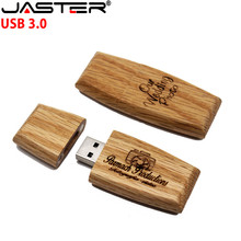 Unidad flash USB JASTER 2,0, pendrive de bloque de madera, 4GB, 8GB, 16GB, 32GB, 64GB, regalo creativo 2024 - compra barato