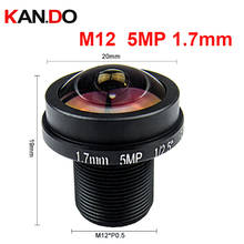 Fisheye M12 5Megapixel 1.7mm Fisheye Lens For HD CCTV IP Camera M12 Mount 1/2.5" F2.0 180Degree Wide Angle Panoramic CCTV Lens 2024 - buy cheap