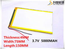 Polymer battery 9 inches tablet battery domestic the built-in rechargeable battery 5000 mah 4075150 free shipping 2024 - buy cheap