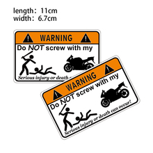 KODASKIN 2 Pieces Do Not Screw Warning Sticker Decal for Yamaha Ducati Kawasaki Suzuki Kymco 2024 - buy cheap