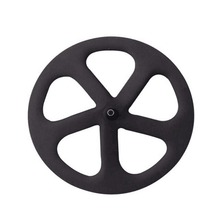 PONABET 56mm tubular  carbon five spoke wheel, 700c track/road bike front wheel 2024 - buy cheap