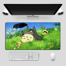 Cute Totoro Anime Mouse pad Gamer Large 60x30cm Otaku Gaming Mousepad Rubber Locking Edge Cartoon Computer Keyboard Desk Mat 2024 - buy cheap