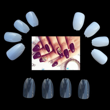 10bags Short Coffin Nails Clear False Nail Tips 10 Size Short Ballerina Nails Full Cover Acrylic Fake Nail 500pcs/bag 2024 - buy cheap