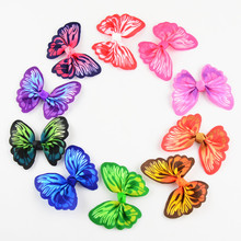 30pcs/lot 2.4 Inch Mini Ribbon Butterfly Bows Without Hairpin Boutique Hair Accessories 10 Color U Pick HDJ103 2024 - buy cheap