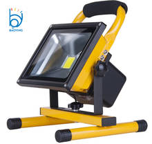 Portable Rechargeable Led Flood Light Colorful 10W 20W Waterproof IP65 Camping Lamp Outdoor Spotlight Floodlight Car Charger 2024 - buy cheap
