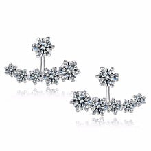 High Quality 925 Sterling Silver Beautiful Flowers Shape Design Bright Cubic Zirconia Crystal Jewelry For Women Ladies 2024 - buy cheap