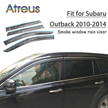 Atreus 1 комплект ABS для Subaru Outback 2018 2017 2016 2015-2010 аксессуары Автомобильные дефлекторы от солнца на вентиляционную решетку козырек от дождя 2024 - купить недорого