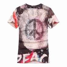 Camiseta con estampado 3d para hombre y mujer, Camiseta ajustada de secado rápido con cuello en V, Tops de marca, novedad de verano 2024 - compra barato