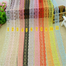 11Colors 20Meters Spandex Lace Trim Sewing Material Accessories DIY Ribbon LC0045 2024 - buy cheap