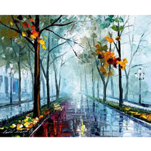 Handmade Modern Abstract Oil Painting On Canvas Landscape Nature Tree Wall Art Picture With No Framed For Living Room 2024 - buy cheap