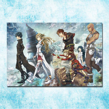 Sword Art Online-póster de seda, lienzo impreso, 13x20, 24x36 pulgadas-005 2024 - compra barato