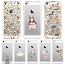 TPU For iPhone 5 S 5C 5S SE Phone Case Silicone Kawaii Rabbit Cartoon Cute Animal Funny Soft Back Cover For Apple iPhone 4 S 4S 2024 - buy cheap