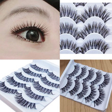 5Pairs Natural False Eyelashes Fake Lashes Long Makeup Mink Lashes Long Eyelash False Eyelashes Extension Long Lasting 2024 - buy cheap