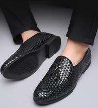 Mens slip-on tassel handmade Dress Shoes  Flats Wedding Office Oxfords Shoes For Men Pointed toe Formal shoes large size 47 48 2024 - buy cheap