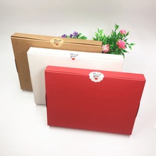 20pcs/lot Heart Hot Stamping Packaging Paper Box for Jewelry /Silk/petal/Necklace/Gift Storage Memorial Box 20*15*2.5cm 2024 - buy cheap