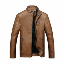 Motorcycle Leather Jacket Men chaqueta Jaqueta Couro Masculino Bomber Leather Jackets Coat jaqueta de couro masculina 2024 - buy cheap