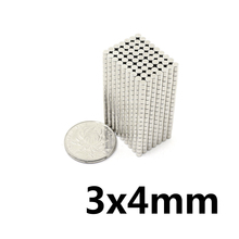 50Pcs Neodymium Magnet Disc 3x4mm N35 Permanent NdFeB Small Round Super Strong Powerful Magnetic Magnets For Craft 2024 - buy cheap