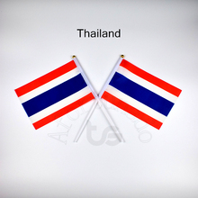 Bandera tailandesa de 14x21cm, bandera nacional para ondear con la mano, bandera decorativa para el hogar 2024 - compra barato