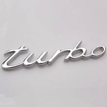 Car Rear Front 3D Metal Turbo Emblem Badge Sticker Fit for Ford Porsche 911 Cayenne Boxs-ter 918 Spyder Macan Panamera 09-15 2024 - buy cheap