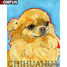 HOMFUN Full Square/Round Drill 5D DIY Diamond Painting "Animal dog" Embroidery Cross Stitch 5D Home Decor Gift A17010 2024 - buy cheap