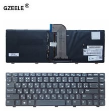 Новая клавиатура GZEELE для ноутбука Dell 3421, 14R-2158, V2421, 15Z, 5523, V3421, 3421, 2421, 5421, 5437, 5435, M431R, N5421, русская подсветка 2024 - купить недорого