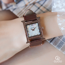 Vrouwen-reloj de cuarzo con diamantes de imitación para mujer, accesorio de marca superior, relojes cuadrados informales de lujo 2024 - compra barato